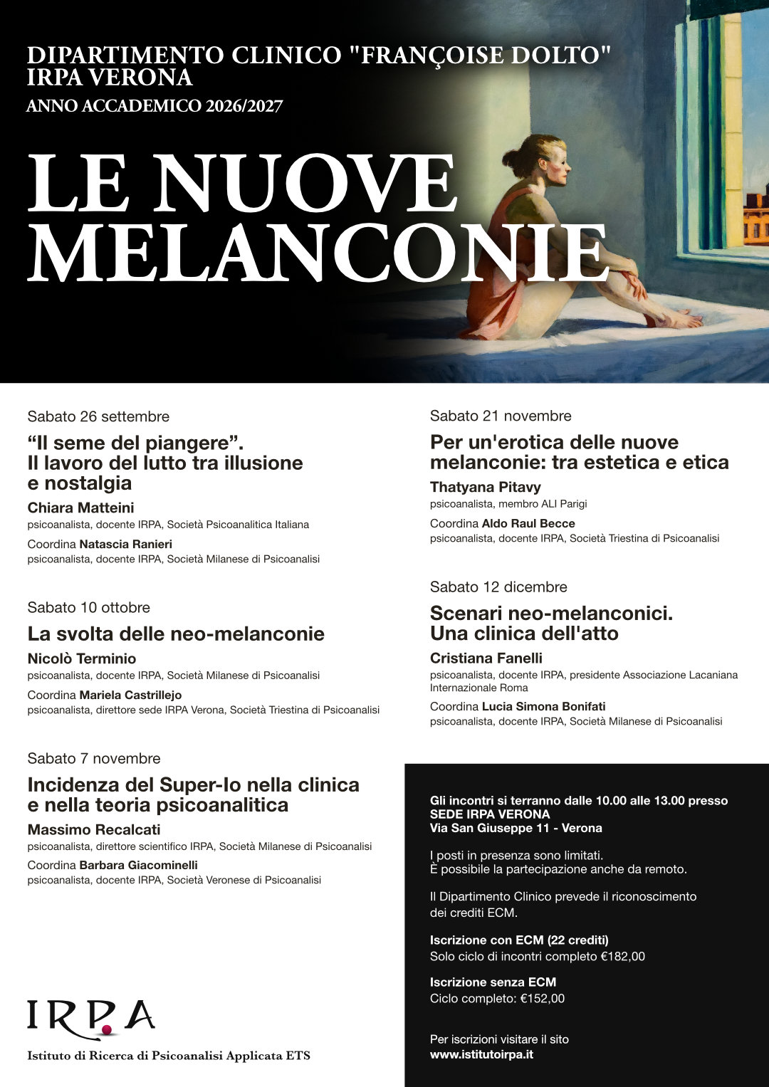 Locandina Dipartimento IRPA VERONA